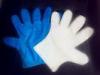 Soft PE glove blue large disposable medical gloves for hair dyeing