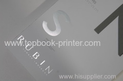 custom 250gsm art paper cover perfect bound backless softcover or softback book with PVC dust jacket printing