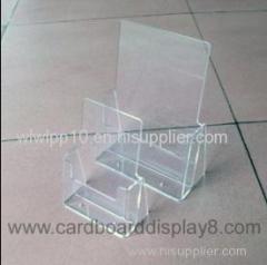 Clear Acrylic Brochure Holder With Silk Screen Printing
