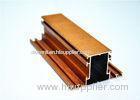 High Intensity Wood Grain Aluminium Construction Profiles 6063 T5 / T6