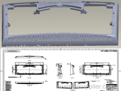 Plastic injection mold for different products