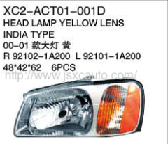 Replacement for ACCENT 00 Head lamp