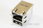 10 / 100M Base POE Female RJ45 PCB Connector with Single USB , Surface Mount