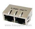 Cat 6 Ethernet RJ45 With Emi Finger , SDH PDH Use LPJE Series 1 x 2