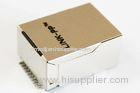 Single Port Low Profile Rj45 Connector , Metal Shielded PCB RJ45 Jack