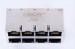 8 Multi Pin Stacked RJ45 for PC Mainboard / Switch , Shielded RJ45 POE Connector