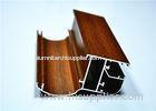 Structural Powder Coating Wood Grain Aluminium Door Frames 6063 / 6005 T5