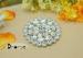 Sew On Diamante Round Flower Beaded Rhinestone Applique For Wedding Dresses
