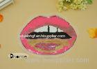Shining Pink Lip Sew On Custom Sequin Appliques For Ladies Garment