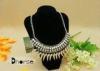 Decorative Gold Chunky Statement Beaded Collar Necklace For Ladies Suit