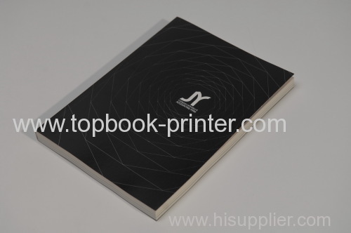 B5 250gsm spot UV coating art paper cover softback book sewn with threads