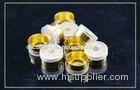 gold anodized tear off Flip Off Caps for cosmetics , D13.5mmH6.5mm