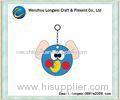 OEM mini elephant soft keychains , Digital Cartoon PVC key tags