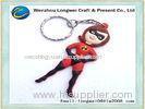 Super women pattern soft PVC keychain/rubber keychain as souvenir choice