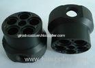 Custom Black CNC Turning Parts ABS Plastic Machined Parts ASTM / AISI