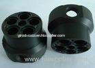 Custom Black CNC Turning Parts ABS Plastic Machined Parts ASTM / AISI