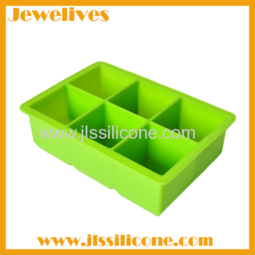 Colorful silicone ice cube tray