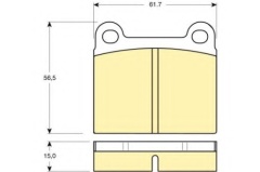 Conjunction with steel brake discs brake pad for MASERATI