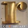 Professional Decorative Hanging Brass Illuminated Sign Letters Anti - Corrosion