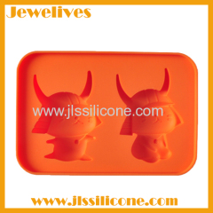 Silicone chocolate mold with 2 cartoon shape