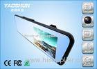 Dual Lens Car DVR Recorder 4.3 Inch LCD Screen Rear View Mirror With GPS