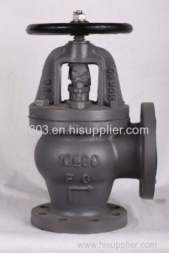 Marine Cast Iron Angle Valve JIS F7306 5k