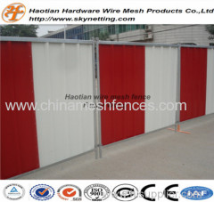 powder coating corrugated colorbond temporary fence steel hoarding