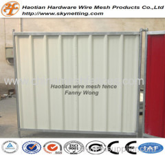 powder coating corrugated colorbond temporary fence steel hoarding