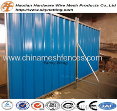 powder coating corrugated colorbond temporary fence steel hoarding