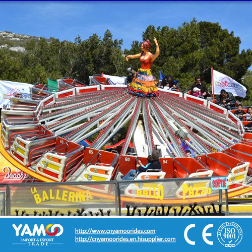 Amusement equipment ballerina ride