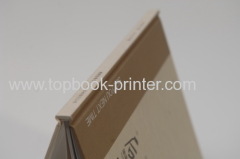 UV coated cotton cloth cover design customized landscape hardcover book binding