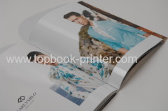 UV coated cotton cloth cover design customized landscape hardcover book binding