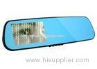 4.3 Inch 1080P Blue Mirror Black Box Car Digital Video Recorder With 140 Degree Wide Angle