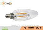 LED Candle Lights 4W E14 Bulb , LED Chandelier Bulb CE ROHS Approved