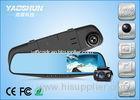 Parking Monitor Blue Glass MOV Format 4.3" LCD Rear View Mirror Car Monitor With 1080P