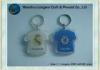 Novelty Sport T-shirt Acrylic Keychain / Acrylic Key Ring Paper Insert