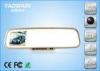 Surveillance 2 Channels Rear View Mirror Recorder For Private Vehicle