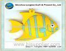 Tropical fish shaped soft PVC key chain as customized Offset printing