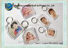 OEM customized plastic photo keychain ,acrylic photo keyring souvenirs