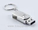Silver Metal Swivel High Capacity Thumb Drives 16GB 32GB 64GB
