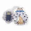 Special Novelty Insect Shape Metal & Crystal High Capacity Jewelry USB Disk 32GB