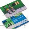 Plastic Customised Name Card USB 2.0 Flash Drive 128GB , 4 -10MB/S Write