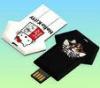 Black / White Shirt Shape Card USB Flash Drive With Logo Printing Service