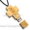 Crucifix Design Engrave Logo Wood USB Drive 32GB 64GB