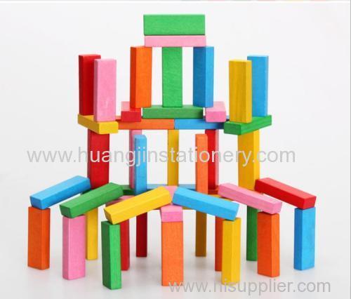 54pcs / wooden/ colorful / folds happily