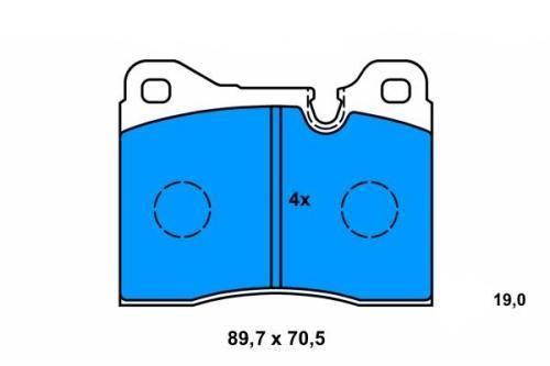 Auto parts brake pad for BMW E12 E23 E24