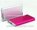 Slim Pink Metal Power Bank 32000mAh With Cable and Adaptors