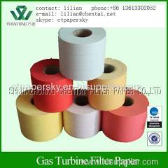 Dust collection gas turbine air filter media
