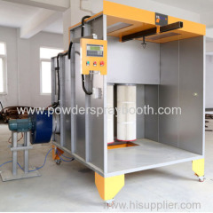 PLC controller cartridge filters powder coating booth