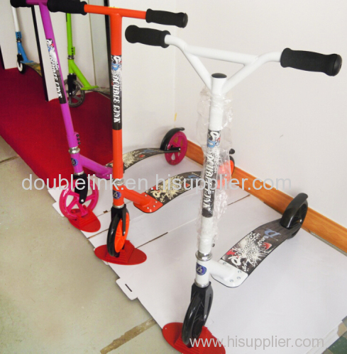 DOUBLE LINK 145mm big wheel adult dirt scooter for sale